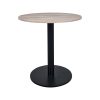 Round bistro table bases black