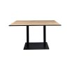 Design double bistro table bases black
