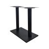 Design double bistro table bases black