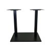 Super-Seat | The Design Bartafel/Statafel Onderstellen Dubbel 108cm | Twee donkergekleurde rechthoekige kolommen, modern en stijlvol. | Horecameubilair