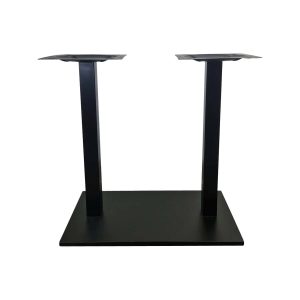 Super-Seat | The Design Bartafel/Statafel Onderstellen Dubbel 108cm | Twee donkergekleurde rechthoekige kolommen, modern en stijlvol. | Horecameubilair