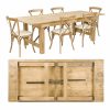 Farm table – rustic dining tables in natural wood 220x80cm