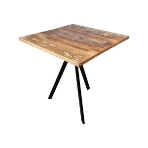 Super-Seat | Solid wood vintage table tops color the world 70x70cm | Rustic wood with black metal legs, square and stylish. | Hospitality Furniture