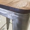 Tolix bar stools metal vintage wood
