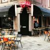 Parade vintage wooden bistro folding tables 80x60cm
