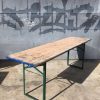Vintage beer tables, hospitality folding tables 220x50cm