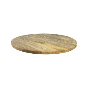 Super-Seat |Massive wood mango table tops round 70cm |Massive wood table top, light brown with visible wood grain, on white background. | Hospitality Furniture