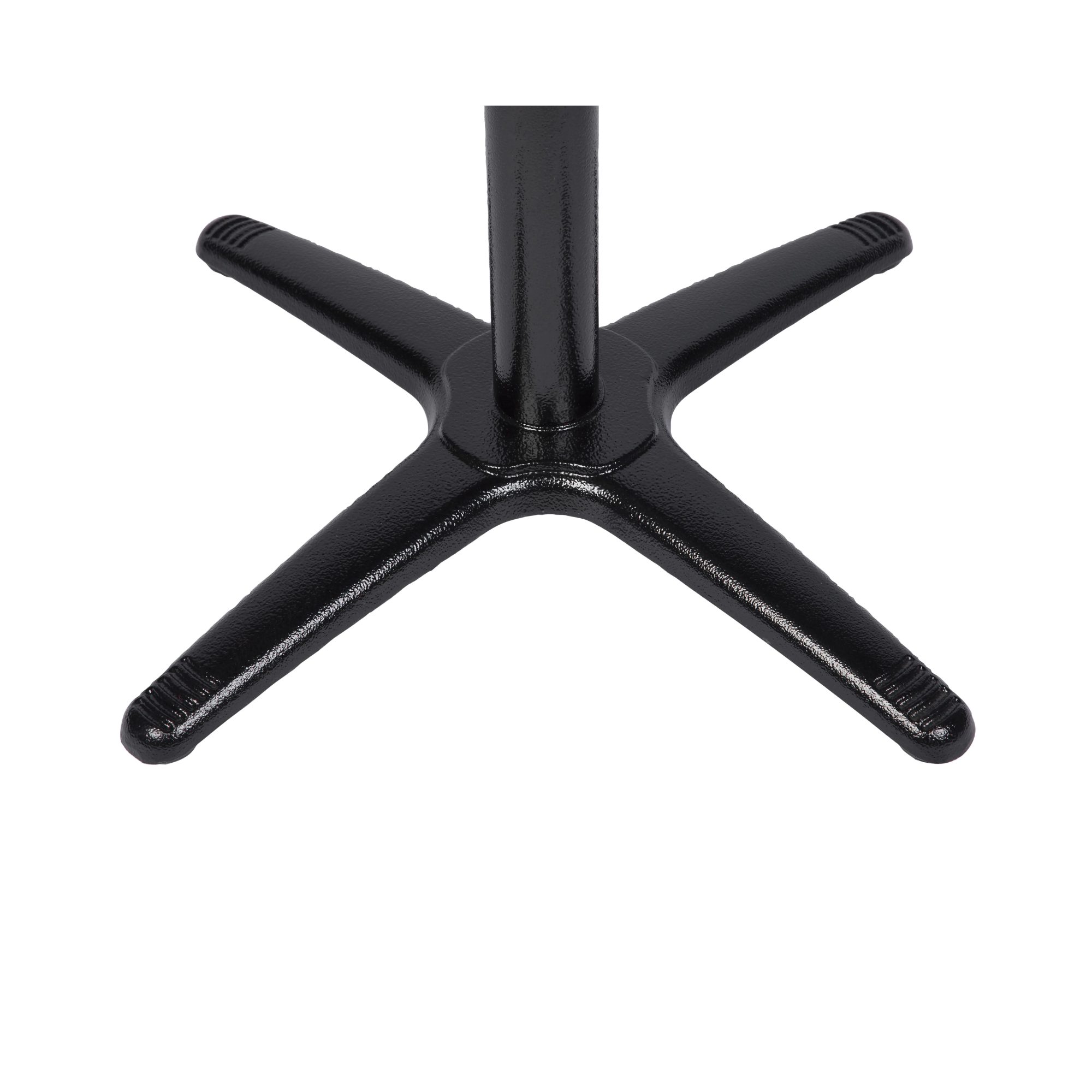 Super-Seat | Hospitality bistro (outdoor) table base | Zwart metalen tafelonderstel met vier stevige poten, ideaal voor horecaruimtes buiten. | Horecameubilair