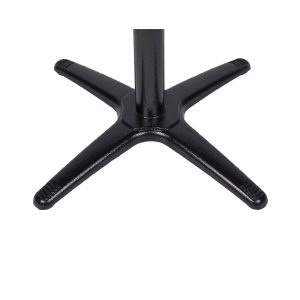 Super-Seat | Hospitality bistro (outdoor) table base | Zwart metalen tafelonderstel met vier stevige poten, ideaal voor horecaruimtes buiten. | Horecameubilair