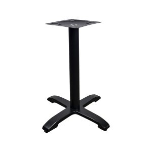 Super-Seat | The Hospitality bistro (patio) table bases black | Black metal table leg with cross shape for sturdy support. | Hospitality Furniture