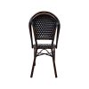 Wicker ( outdoor ) hospitality chairs Café de Paris black