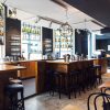 Thonet bentwood café bar stools black