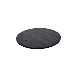 Super-Seat | The Urban Bistro Melamine Table Tops Round Black 67cm | Round table top in black melamine with wood grain; elegant and timeless. | Hospitality Furniture