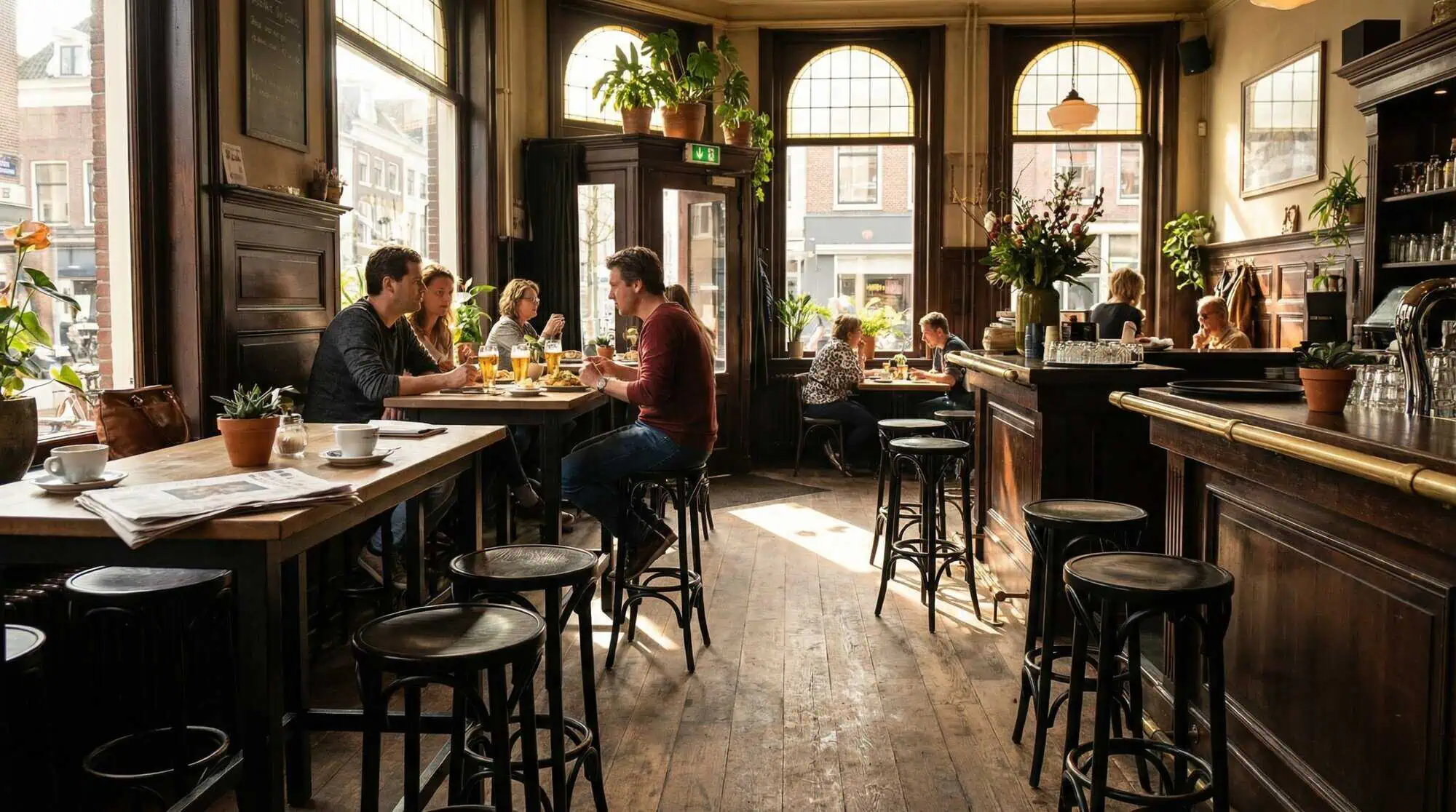 Thon bentwood café bar stools black