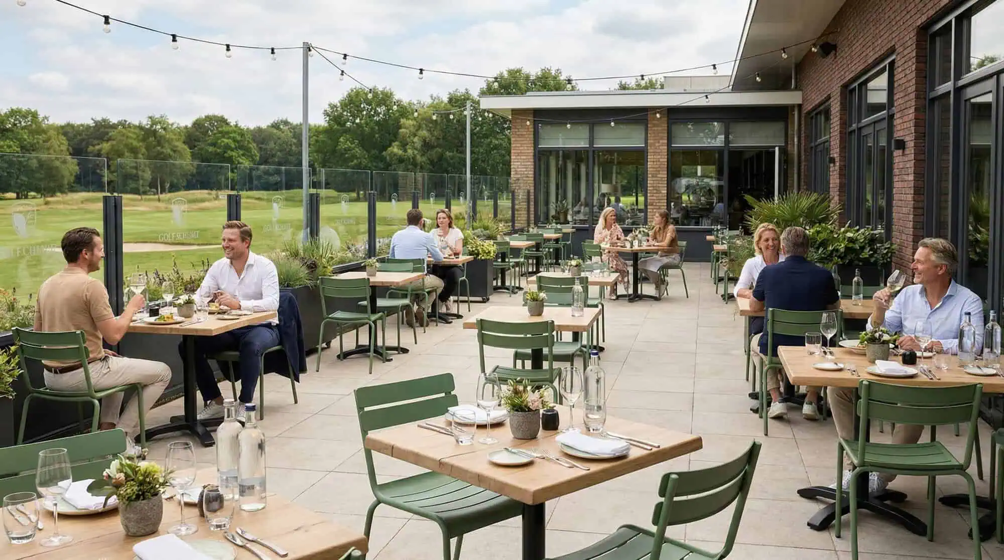 Luxembourg hospitality (outdoor) stacking chairs green