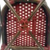 Wicker ( outdoor ) hospitality chairs Café de Paris red