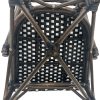Wicker ( outdoor ) hospitality chairs Café de Paris black
