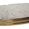 Werzalit ( outdoor )  table tops marble gold round 70 cm