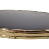Werzalit black-gold round hospitality table tops 70cm