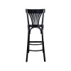Thon bentwood café bar stools black with backrest and fan back