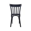 Thonet bentwood café chairs spindle back black
