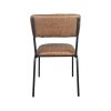 Aviator hospitality stacking chairs in cognac