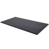 Super-Seat | An Urban bistro melamine table tops black 120x80cm | Black melamine, wood look with likely grain, rectangular design. | Hospitality Furniture
