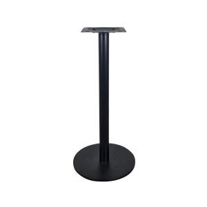 Super-Seat | The Bistro Bar Table Pedestals Round Black | Black metal bar table pedestal, round pedestal with square top. Modern and simple. | Hospitality Furniture