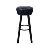 Industrial pub bar stools in black