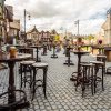 Maastricht Poker high café tables old brown
