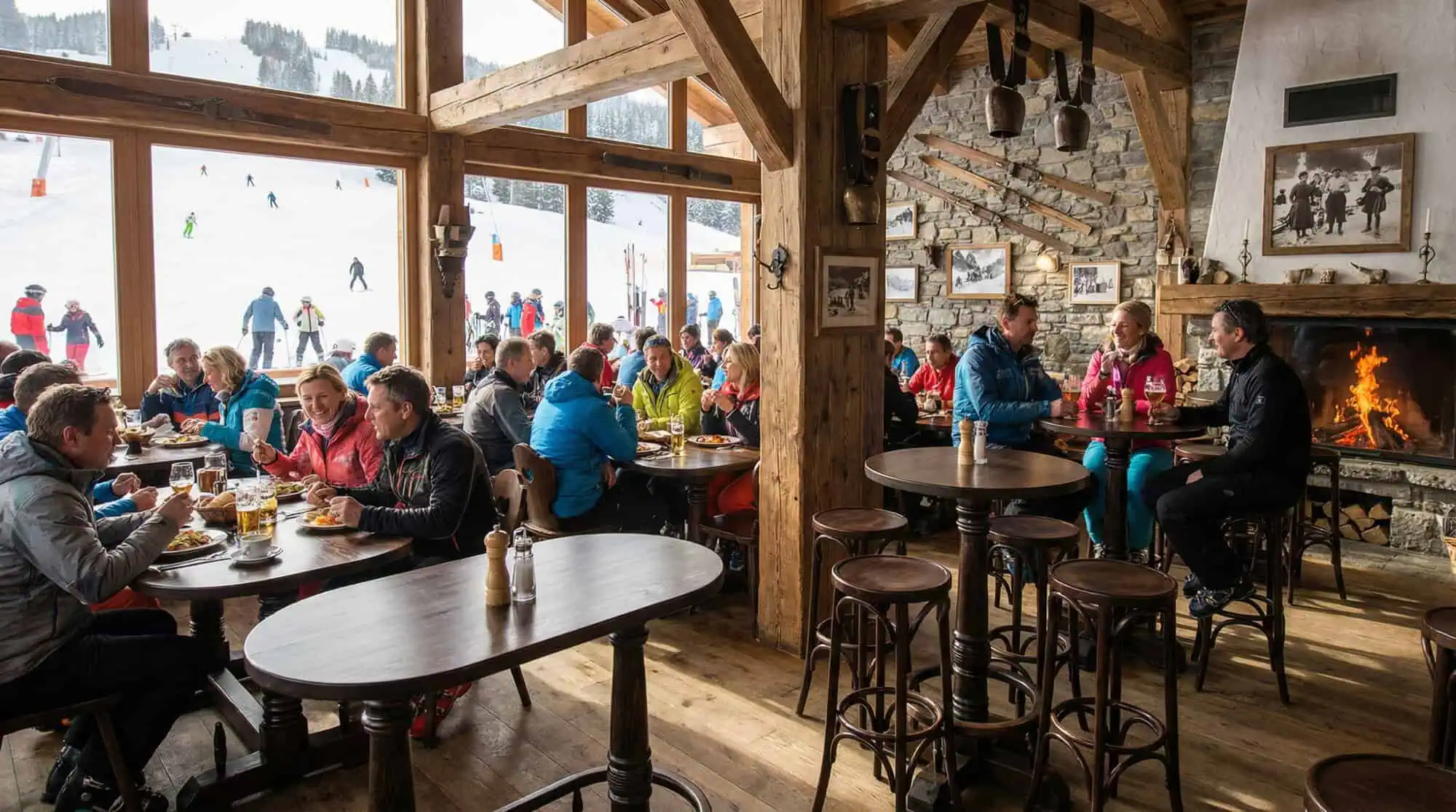 Thon bentwood café bar stools old brown