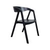 Malmo Scandinavian dining chairs black wood