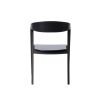 Malmo Scandinavian dining chairs black wood