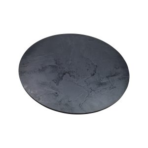 Super-Seat | HPL Hospitality Table Tops Moon Relief Black Round 70cm | Dark gray stone, natural relief, happy surface |. | Hospitality Furniture