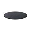 HPL hospitality table tops moon-textured black round 70cm