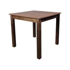 Super-Seat | The Parker hospitality brown café tables | Brown wood table with square top, dark solid legs for obscure decor. | Hospitality Furniture