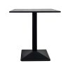 HPL hospitality ( outdoor ) table tops moon-textured black 70x70cm