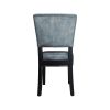 Lisa Rome restaurant chairs velvet vintage green