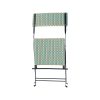 Paris rattan ( outdoor ) folding chairs retro turquoise