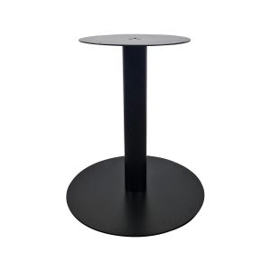 Super-Seat | A black metal XL table base | Black metal base with round flat top, cylinder design, up to 140cm surface. | Hospitality Furniture