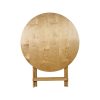 Parade vintage wooden bistro folding tables round 78cm
