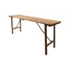 Berlin vintage wooden folding tables orange 200x50cm