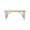 Berlin vintage wooden folding tables orange 200x50cm