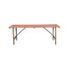 Berlin vintage wooden folding tables dusty pink 200x50cm
