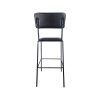 Aviator hospitality bar stools in black