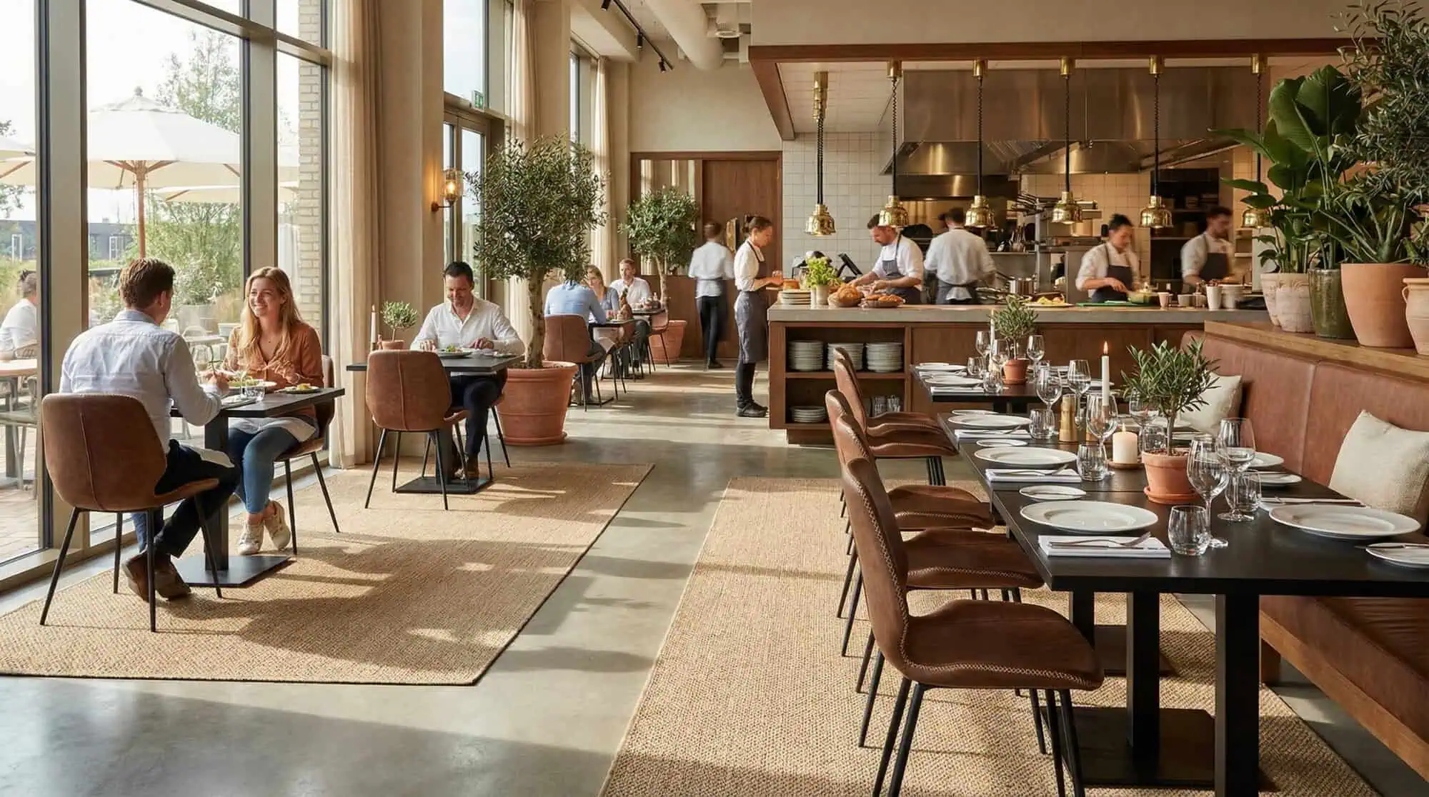 Seashell Ocean vintage leather chairs in cognac