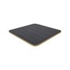 Super-Seat | Urban melamine tabletops black/brass edge 67x67cm | Dark wood with light edge, subtle wood grain pattern. |. | Hospitality Furniture