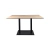 Hospitality tables castle oak melamine 120x67cm with base