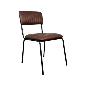 Aviator hospitality stacking chairs in cognac