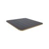 Urban melamine table tops black / brass edge 67x67cm